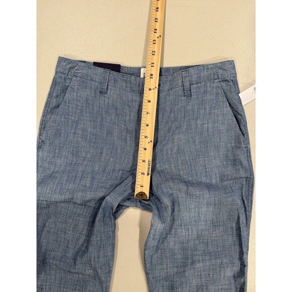 NEW Gap Chambray Girlfriend Pants Womens 30" Travel 100% Cotton Workwear Minimal - Picture 5 of 7
